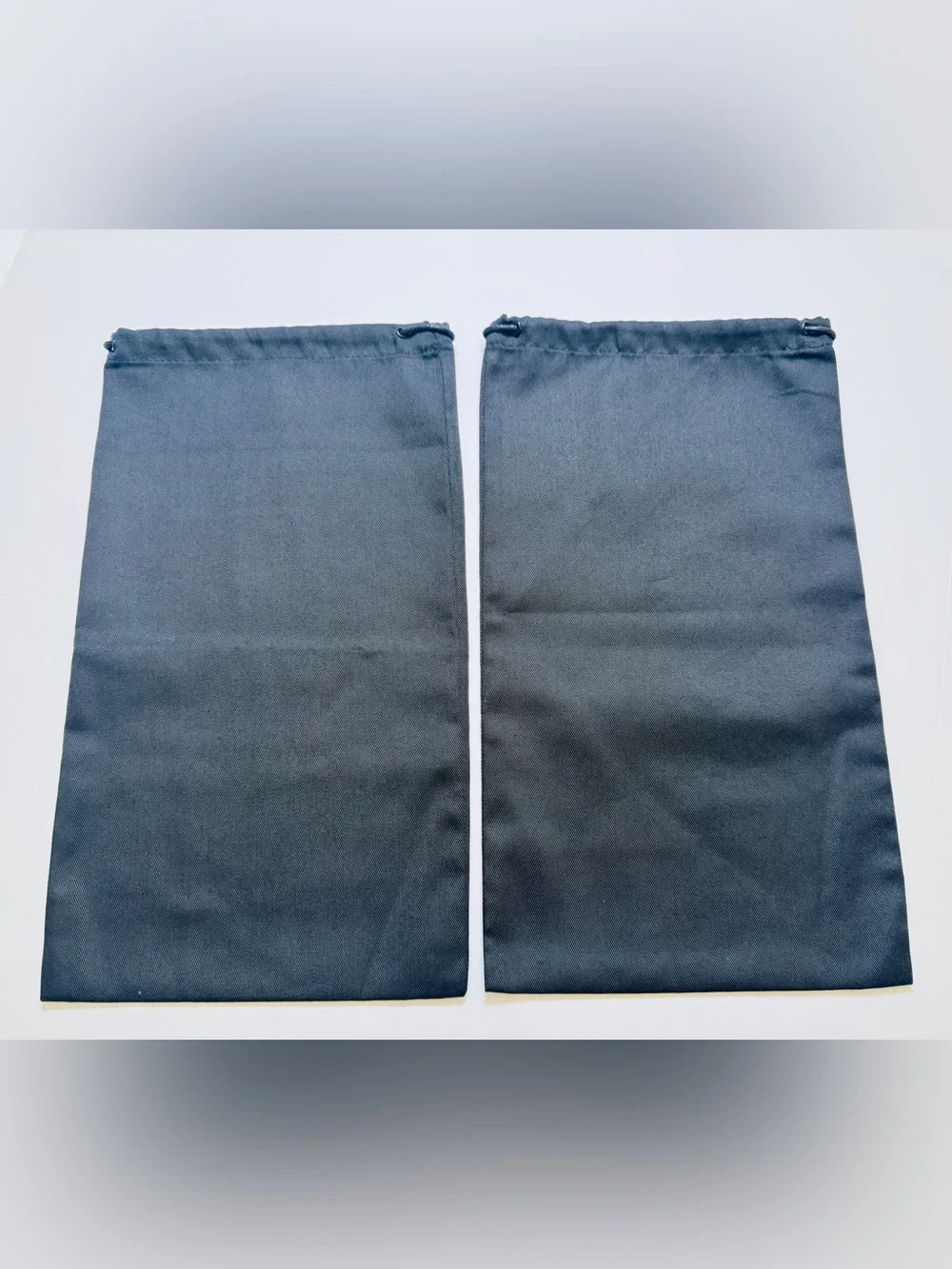 Authentic! Givenchy Paris Set Of 2 Black Drawstring Dust Bags 14.5 By 8.5